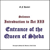 Solomon - Opening to Act III, Entrance of the Queen of Sheba Orchestra sheet music cover